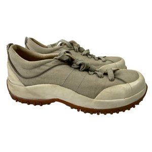 Bass Men's Velocity Beige Canvas Y2K Casual Sneakers Size 8